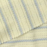 Light Blue Horizontal-Stripe Chunky Knit, Polyester — photo 3