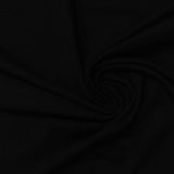 Viscose Stretch Jersey Knit Fabric, 257 gsm, 175 cm — Black — photo 3