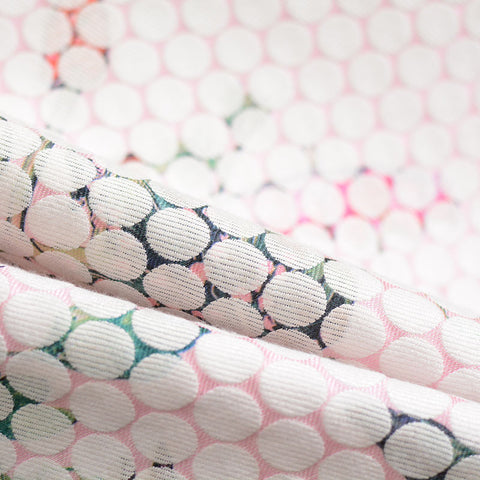 White Dots Jacquard, Poly-Cotton, 270 gsm, 145 cm, ref EF-6807