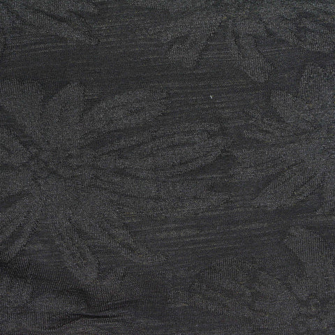 Black Tone-on-Tone Jersey Knit, Polyester, 190 gsm