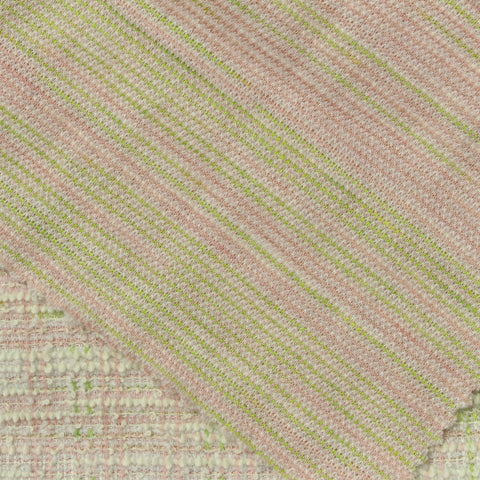 Pink Check Bouclé, Poly-Cotton