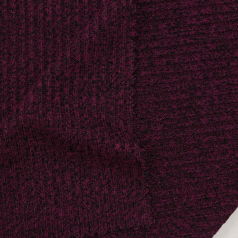 Viscose Polyester Stretch Rib Knit Fabric, 230 gsm, 155 cm — Purple