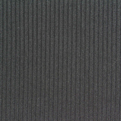 Brushed Polyester Stretch Rib Knit Fabric, 220 gsm, 165 cm — Grey