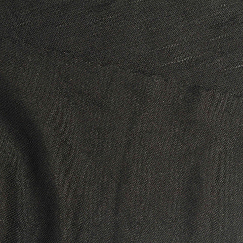 Slub Viscose Nylon Interlock Knit Fabric, 160 gsm, 171 cm — Black