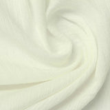 100% Viscose Crepe Fabric, 126 gsm — White — photo 3