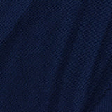 Brushed Polyester Stretch Chunky Knit Fabric, 205 gsm, 160 cm — Navy — photo 3