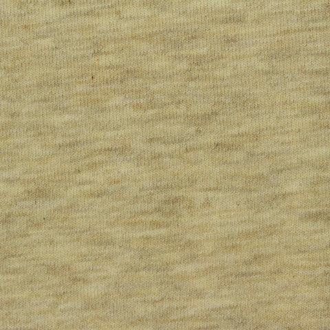 Light Beige Heathered-Marl Jersey Knit, Cotton-Poly