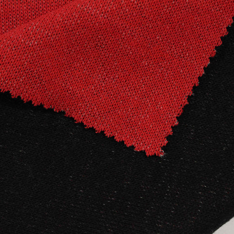 Red Marl Interlock Knit, Cotton