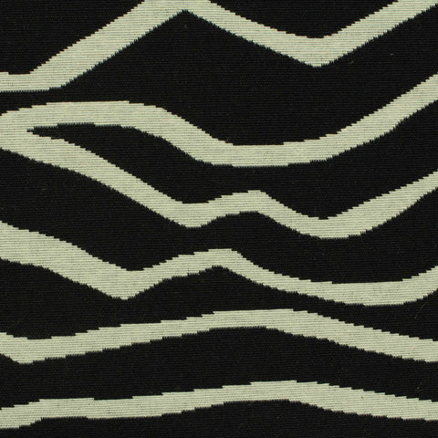 Black Zebra Jacquard, Cotton-Poly