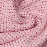 Light Pink Honeycomb Jacquard, Polyester — photo 3