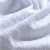 White Tone-on-Tone Floral Jacquard, Cotton — photo 3