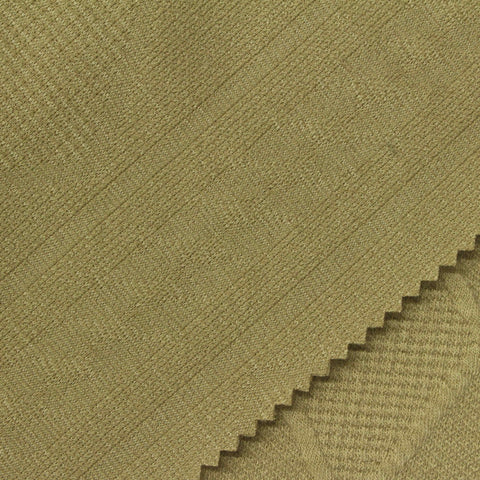 Khaki Diamond Rib Knit, Polyester