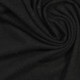 Polyester Viscose Stretch Jersey Knit Fabric, 130 gsm, 160 cm — Black — photo 3