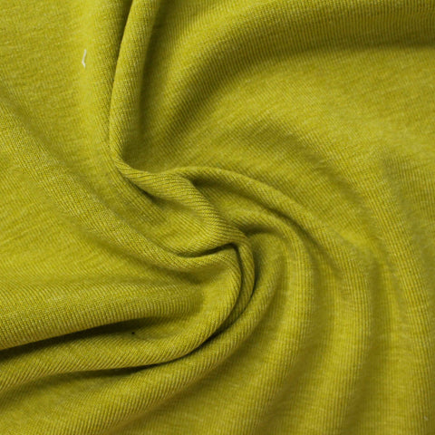 Green Heather Rib Knit, Poly-Modal