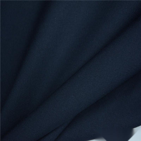 Polyester Viscose Woven Fabric, 185 gsm — Navy