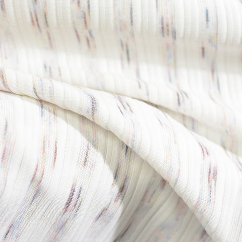 White Marl Knit, Polyester, 290 gsm