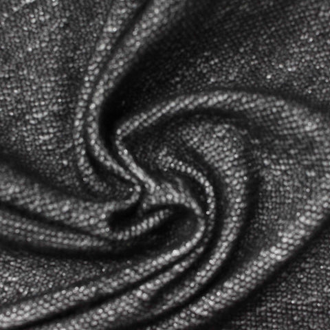 Dark Grey Marl French Terry, Polyester, 220 gsm, ref EF-226769