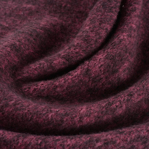 Burgundy Marl Knit, 282 gsm