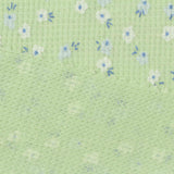 White Floral Waffle Knit, Poly-Cotton — photo 3
