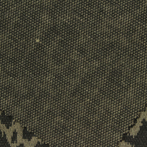 Dark Grey Leopard Interlock Knit, Polyester