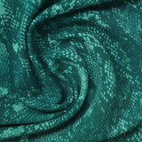 Teal Snakeskin French Terry, Poly-Modal — photo 3