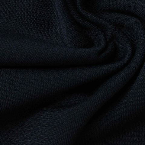 Polyester Stretch Knit Fabric, 195 gsm, 180 cm — Navy