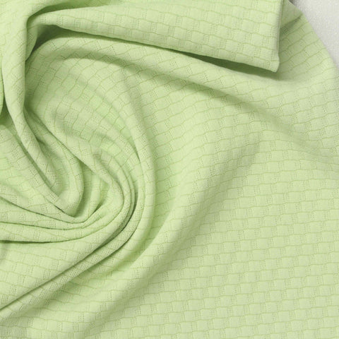 Green Tone-on-Tone Jersey Knit