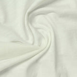 Slub Modal Cotton Stretch Jersey Knit Fabric, 175 gsm, 182 cm — White — photo 3