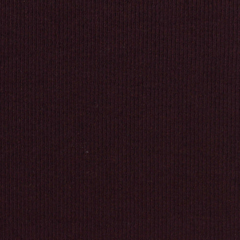 Dark Burgundy Rib Knit, Cotton
