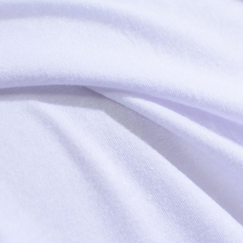 Polyester Viscose Stretch Jersey Knit Fabric, 186 gsm, 160 cm — White