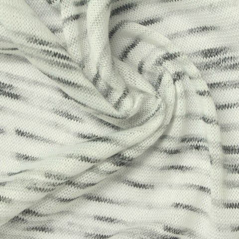 White Marl Knit, Poly-Viscose