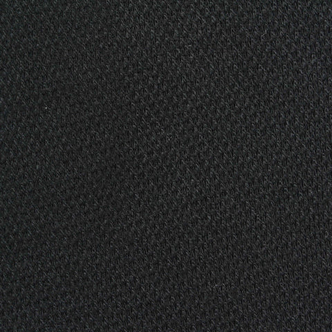 Jacquard Polyester Viscose Knit Fabric, 280 gsm, 160 cm — Black