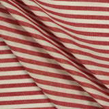 Red Horizontal-Stripe Woven, Cotton — photo 3