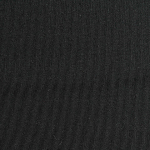 Modal Nylon Stretch Ponte Knit Fabric, 175 gsm, 180 cm — Black