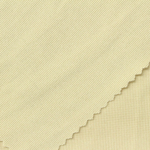 Polyester Stretch Rib Knit Fabric, 230 gsm, 180 cm — Yellow