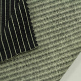Black Vertical-Pinstripe French Terry, Cotton-Poly — photo 3