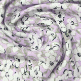 White Flowers Jersey Knit, Cotton — photo 3