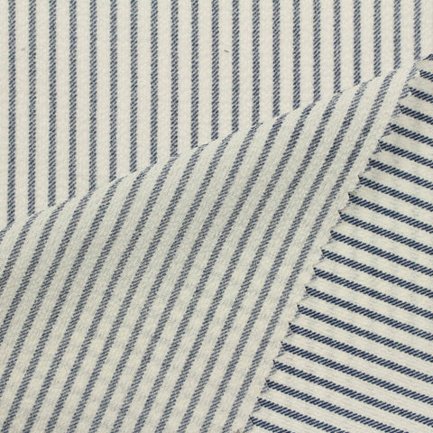 Navy Stripe Chiffon, Polyester