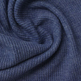 Blue Heather Waffle Knit, Poly-Cotton — photo 3