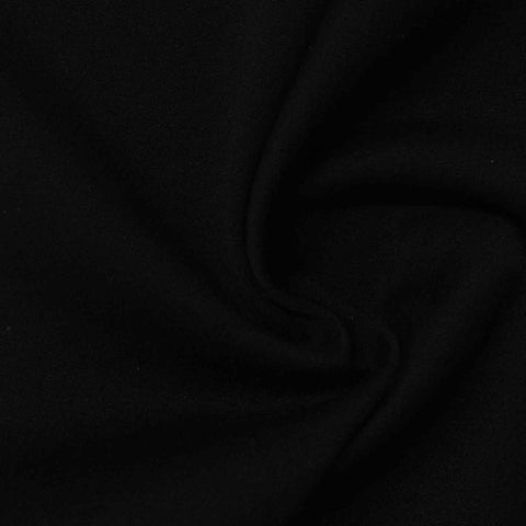 Jacquard Polyester Tencel Lyocell Stretch Interlock Knit Fabric, 310 gsm, 160 cm — Black
