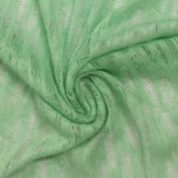 Light Green Openwork Pointelle Knit, Polyester — photo 3