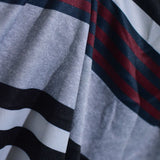 Grey Horizontal-Stripe Knit, Polyester — photo 3