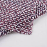 White Geometric-Diamond Jacquard, Polyester — photo 3