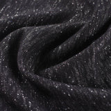 Black Marl French Terry, Poly-Cotton — photo 3