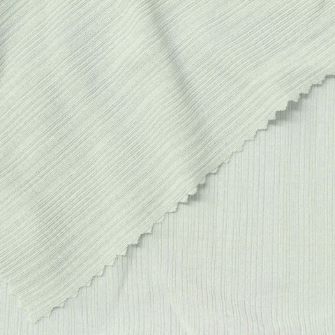 100% Silk Rib Knit Fabric, 160 gsm, 110 cm — Green