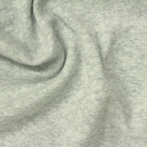 Grey Heather Rib Knit, Cotton