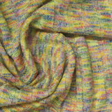 Yellow Marl Rib Knit, Poly-Viscose — photo 3