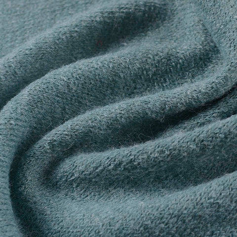 Polyester Viscose Jersey Knit Fabric, 206 gsm, 170 cm — Blue