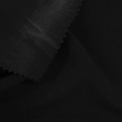 Polyester Viscose Stretch Woven Fabric, 237 gsm — Black