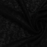 Black Abstract Jersey Knit, Poly-Viscose — photo 3
